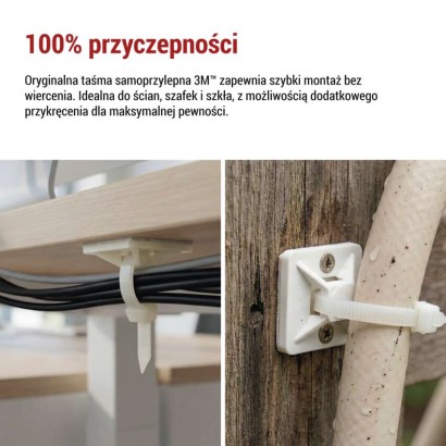 Samoprzylepna podstawka 20×20, biała, 25 szt