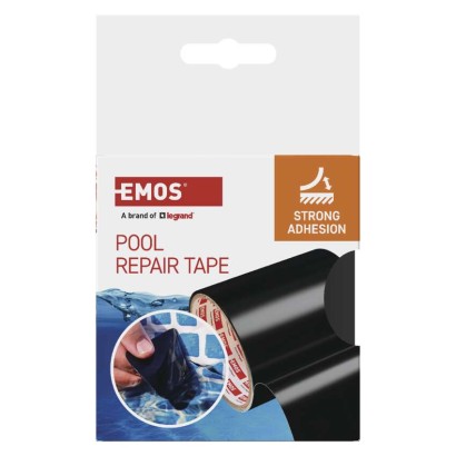 Reparaturklebeband für Schwimmbecken, 1 m × 100 mm, schwarz