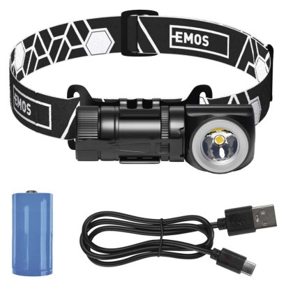 Latarka czołowa LED, 500 lm, Li-Ion 800 mAh ładowalna