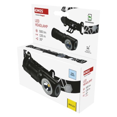 LED nabíjacia čelovka P3544, 500 lm, Li-Ion 800 mAh