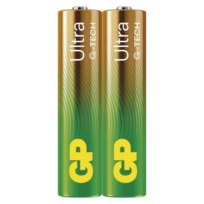 GP Bateria alkaliczna ULTRA AAA (LR03) 2SH / w/Barcode label