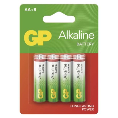 GP Bateria alkaliczna RED ALKALINE AA (LR6) 8szt.