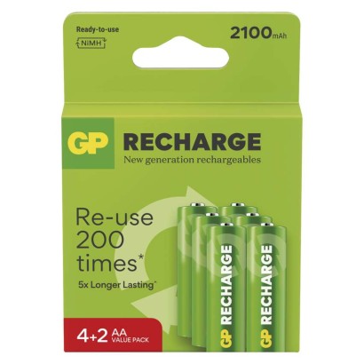GP Recharge 2100 AA Akkumulátor (HR6) 6db