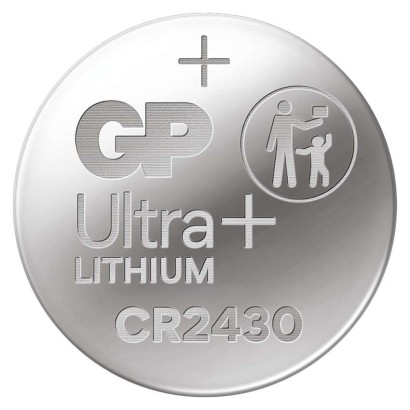 Lítiová gombíková batéria GP Ultra plus CR2430, 1 ks
