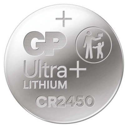Lithiová knoflíková baterie GP Ultra plus CR2450, 5 ks