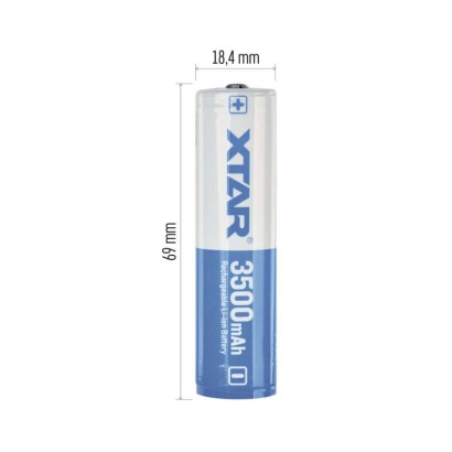 LI-ION dobíjecí baterie 18650 3500mAh, 1 ks