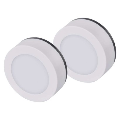 Lampka nocna 4× LED 3× AAA, 15 lm, biała, 2 sztuki