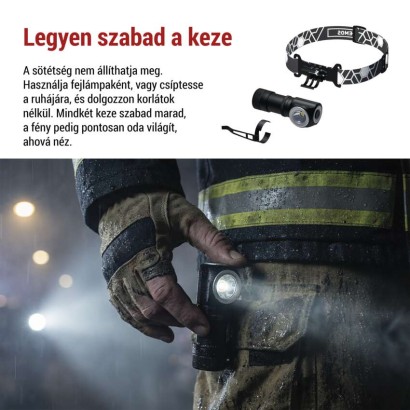 EMOS LED Fejlámpa tölthető P3544, 500 lm, 120 m, Li-Ion 800 mAh