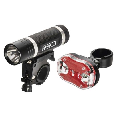 LED velosipēda priekšējais lukturis + aizmugurējais lukturis P3920, 150 lm, 5x AAA