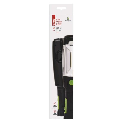COB LED + LED aufladbare Arbeitsleuchte P4518, 380 lm,2500 mAh
