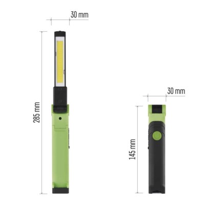 COB LED újratölthető zseblámpa P4540, 750 lm, 2000 mAh
