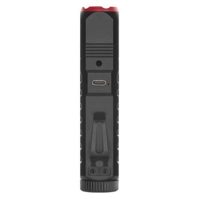Wiederaufladbare LED-Taschenlampe aus Kunststoff P4720, 120 lm, 10 STCK., display box
