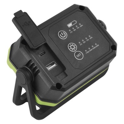 COB LED uzlādējama lampa darbam P4542, 900 lm, 4400 mAh