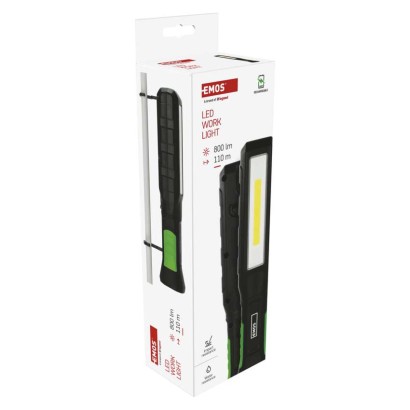 COB LED+LED uzlādējams lukturītis P4544, 800 lm, 2000 mAh