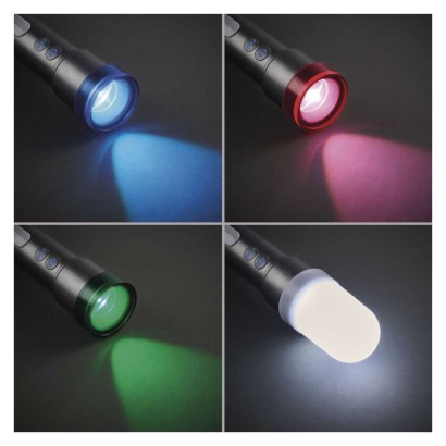 Ročna LED svetilka, 600 lm, 1 200 mAh, kovinska