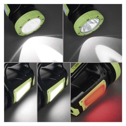 Latarka ładowalna LED + LED COB, 850 lm, 8000 mAh