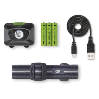 CREE LED nabíjecí čelovka GP Xplor PHR15, 300 lm