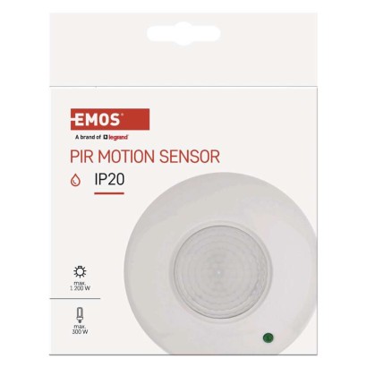 EMOS Mozgásérzékelő (PIR) IP20 6m 360°