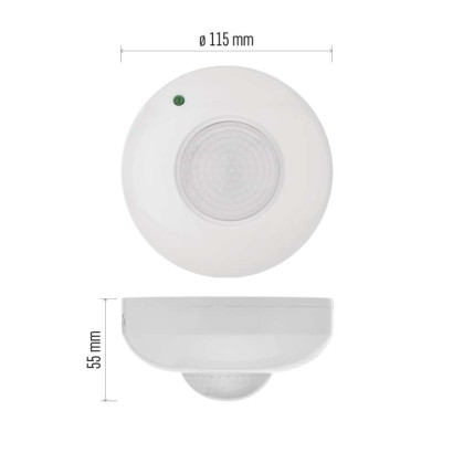 EMOS Mozgásérzékelő (PIR) IP20 6m 360°