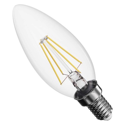 LED žarnica Filament Candle / E14 / 3,4 W (40 W) / 470 lm / toplo bela