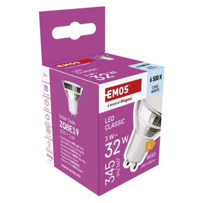 LED žarnica Classic MR16 srebro/ GU10 / 3 W (32 W) / 345 lm / Hladna bela