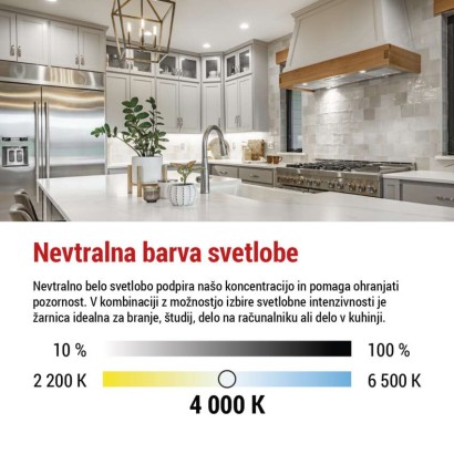 LED žarnica Classic MR16 / GU10 / 7 W (60 W) / 800 lm / nevtralno bela / zatemnilna