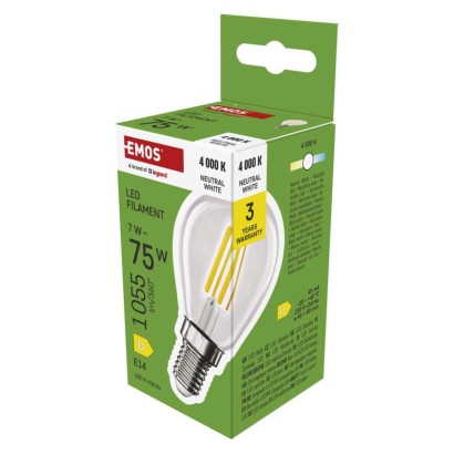 LED žarnica Filament Mini Globe  / E14 / 7 W (75 W) / 1055 lm / nevtralno bela