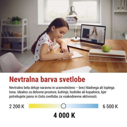 LED žarnica Classic Candle / E14 / 2,2 W (25 W) / 250 lm / Nevtralna bela