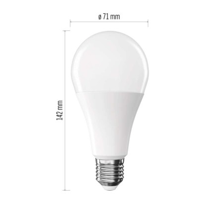 LED spuldze Classic A70 / E27 / 16 W (120 W) / 1901 lm / Silti balta
