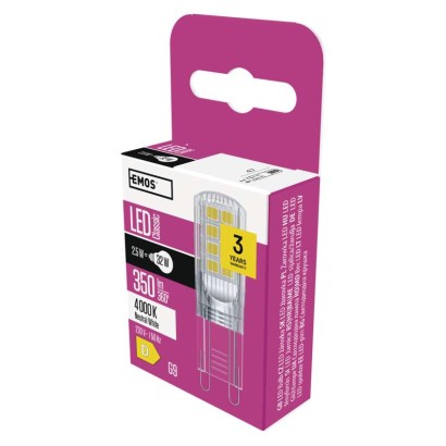 LED spuldze Classic JC / G9 / 2,5 W (32 W) / 350 lm / neitrāli balta