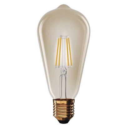 Żarówka LED Vintage ST64 / E27 / 4,5 W (40 W) / 420 lm / 420 lm / Ciepła biel