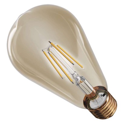 Żarówka LED Vintage ST64 / E27 / 4,5 W (40 W) / 420 lm / 420 lm / Ciepła biel