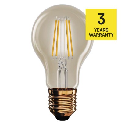 Żarówka LED Vintage A60 / E27 / 4,5 W (40 W) / 420 lm / 420 lm / Ciepła biel