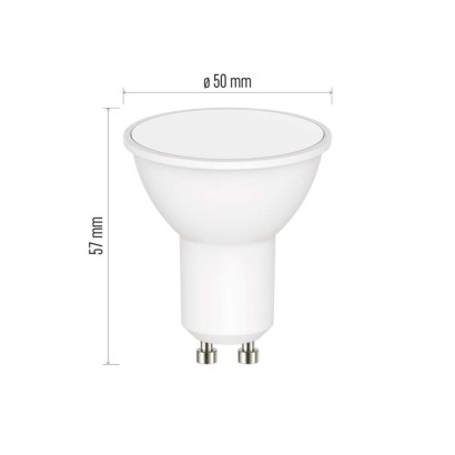 LED izzó GoSmart MR16 / GU10 / 4,8 W (35 W) / 400 lm / RGB / dimmelhető / Zigbee