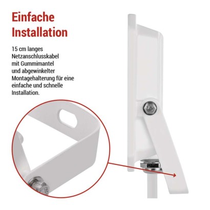 LED reflektor SIMPO 30W, weiß, IP65, 3000 lm, neutralweiß