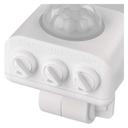 Naświetlacz LED GLARO PIR 10 W, biały, IP54, 1000 lm, neutralna biel