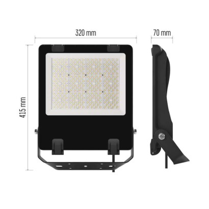 LED-Strahler AVENO schwarz, 150W neutralweiß