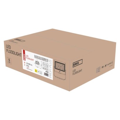 LED prožektors AGENO, 150 W, melns, neitrāli balts