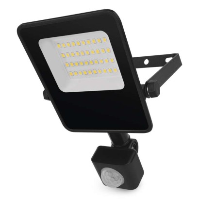 LED-Strahler VISIO mit Bewegungsmelder, 20 W, schwarz, neutral weiß