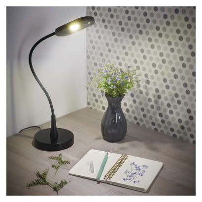 EMOS LED asztali lámpa black & home, fekete