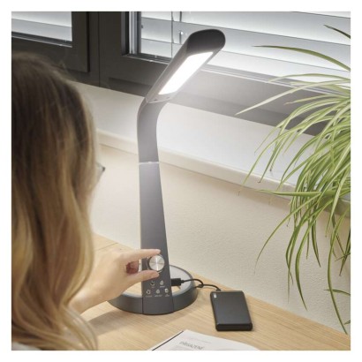 LED galda lampa JAMES, melna
