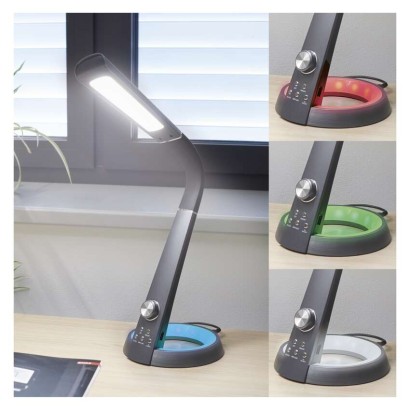 LED galda lampa JAMES, melna