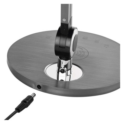 Lampa biurkowa LED KAREN, szary