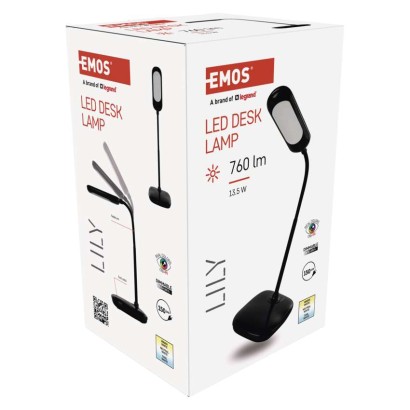 LED Schreibtischlampe LILY, schwarz