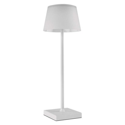LED Schreibtischlampe KATIE, wiederaufladbar, weiss