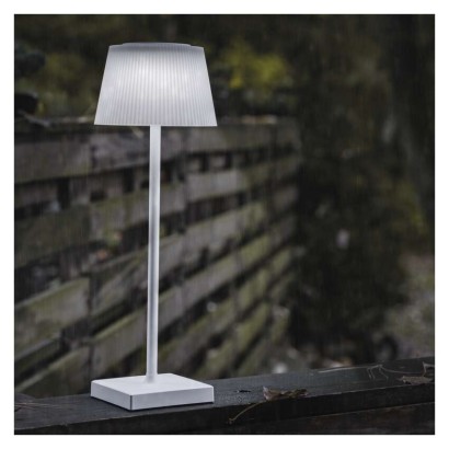 LED Schreibtischlampe KATIE, wiederaufladbar, weiss