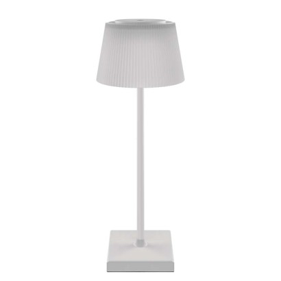 LED Schreibtischlampe KATIE, wiederaufladbar, weiss