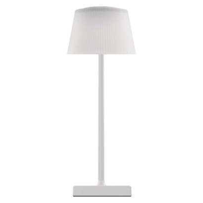 LED Schreibtischlampe KATIE, wiederaufladbar, weiss