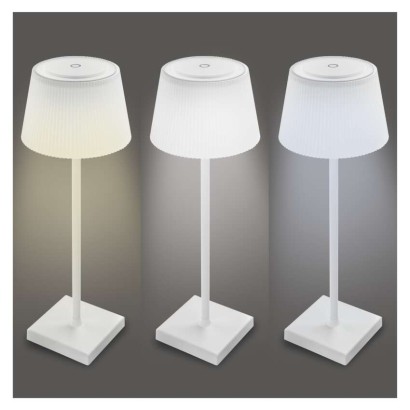 LED Schreibtischlampe KATIE, wiederaufladbar, weiss