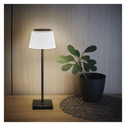 LED Schreibtischlampe KATIE, wiederaufladbar, schwarz